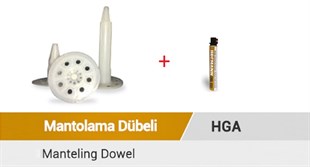 Hofman HGA 40mm Çivili Mantolama Dübeli 1000 Adet +Gaz